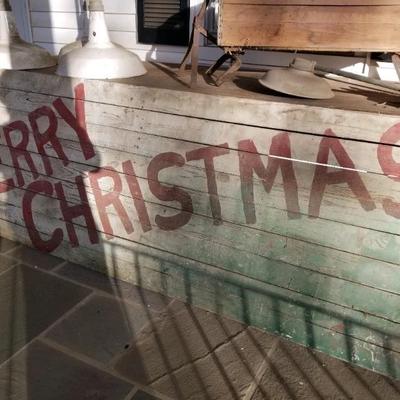 â€œMerry Christmasâ€ barn door