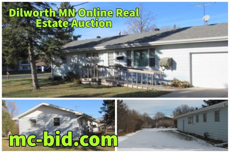 Dilworth MN Online Real Estate Auction. Bidding Closes Thursday Dec