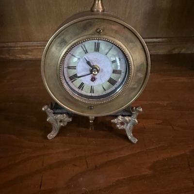 23 Place Dauphine Brass Metal Clock