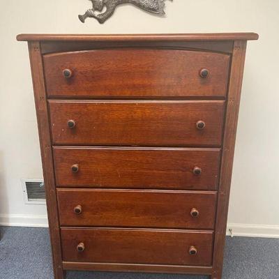 5 drawer chest of drawers. $195.00