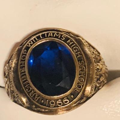 10k gold 1966 class ring