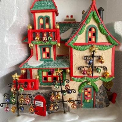 Lot # 130 - North Pole Series- Popcorn & Cranberry House- Glass Ornament Works