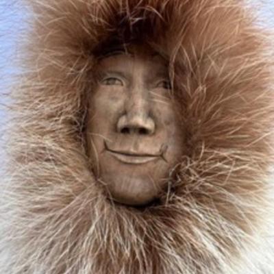 Artisan Eskimo Doll

Measures 19 inches

Recycled fur and wood carved face