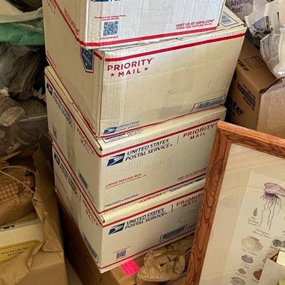 Boxes and boxes of who knows what… ? Come open them and find out!