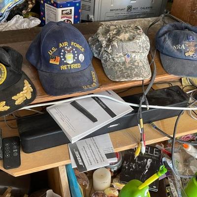 Military and NRA hats