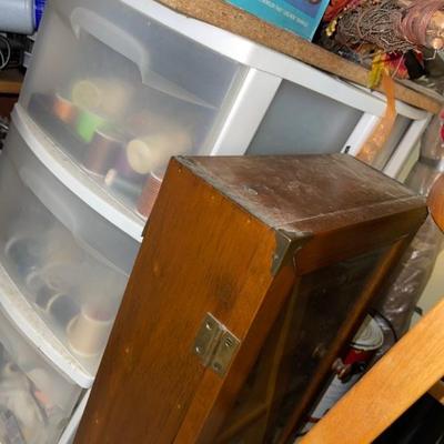 Drawers full of sewing thread 