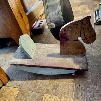 Wooden rocking horse 