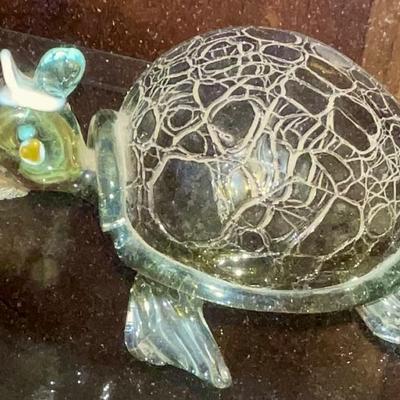 Art glass turtle 