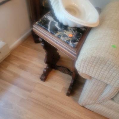 Marble Top End Table $50 