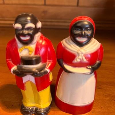 Salt and Pepper shakers about 3-4 inches tall