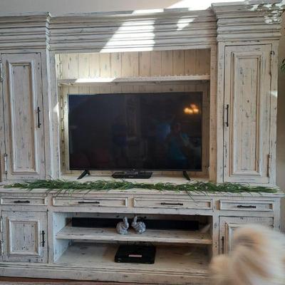 Recycled  Wood Entertainment Center