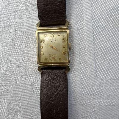 Lord Elgin 14 K Gold Filled Midcentury Vintage Watch