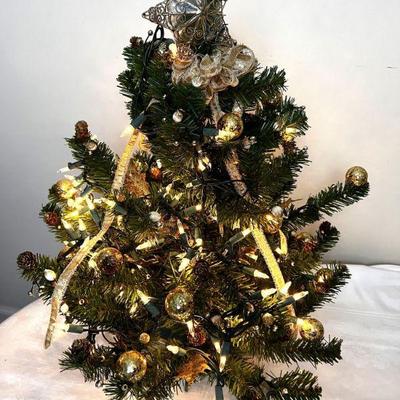 Gorgeous 22" Tabletop Christmas Tree With Lights