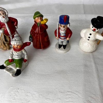 Collection Of Five Vintage Goebel's Ceramic Christmas Figurines