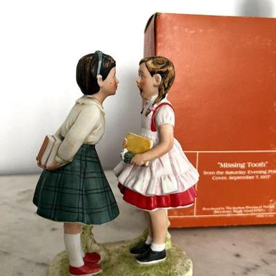 Gorham Norman Rockwell "Missing Tooth" Porcelain Figurine