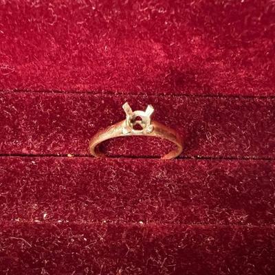Vintage 14k Yellow Gold Ring Setting, Roughly Ring Size 6.5