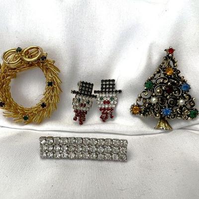 Collection Of Christmas Themed Jewelry