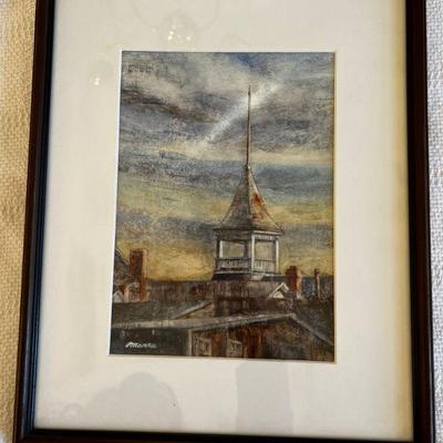 Paul Marra (Connecticut Artist) Watercolor Painting (2 Of 2)