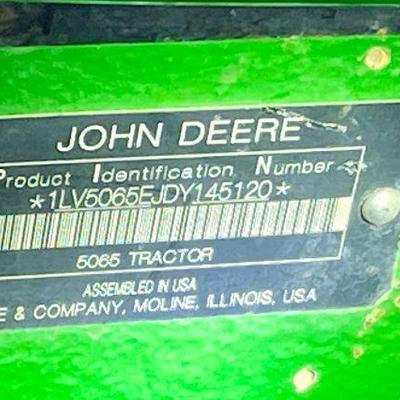 2012 John Deere 5065E tractor (PIN)