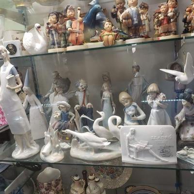 Variety of Lladro figuers