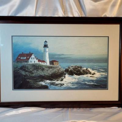 Lot209 Jim Gray Print
professionally framed, under glass, double matted and measures 31