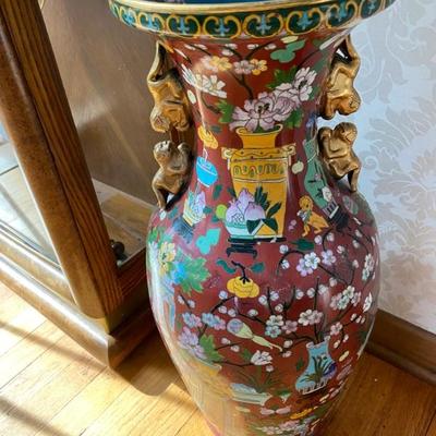 Vintage Chinese Rose Famille Cloisonne 