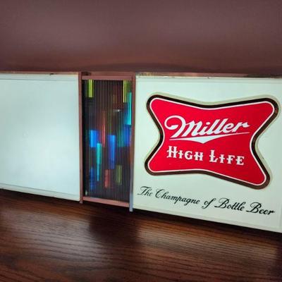 Collectible Miller High Life Light Up Advertising Sign