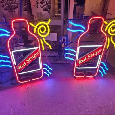 Red Stripe Neon Advertising Signs