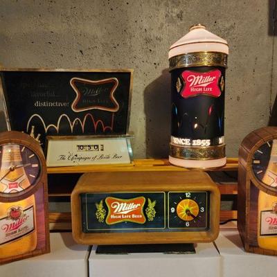 Collectible Miller High Life Clocks & Accessories