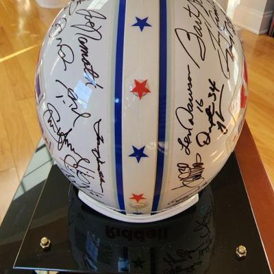  Autographed Super Bowl 40 Football Helmet! Autographed by all 40 MVPs from 40 years
