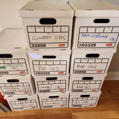 Boxes of CD's