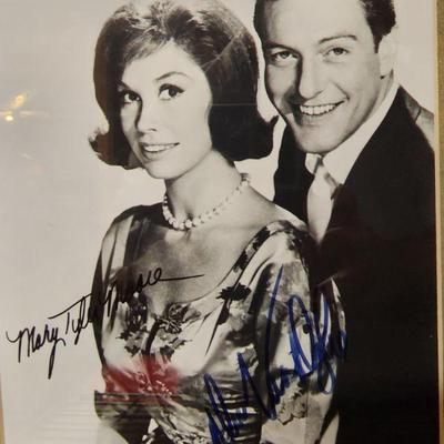 Mary Tyler Moore & Dick Van Dyke Autographed 8 x 10 Photograph 