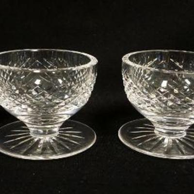 1141	WATERFORD LEAD CRYSTAL 4 PIECE LOT, FOOTED SHERBERTS, APPROXIMATELY 4 IN X 3 1/4 IN HIGH

