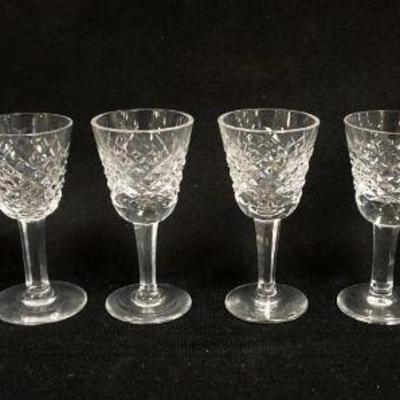 1142	WATERFORD LEAD CRYSTAL SET OF 8 CORDIALS, APPROXIMATELY 3 1/2 IN HIGH
