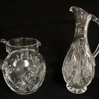 1150	WATERFORD LEAD CRYSTAL LOT OF 2 PITCHERS, TALLEST APPROXIMATELY 12 IN HIGH

