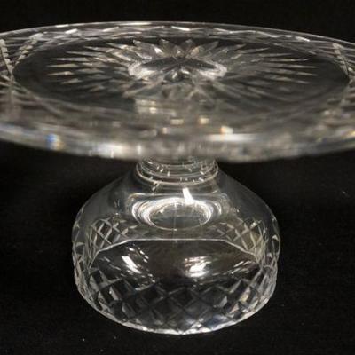 1147	WATERFORD LEAD CRYSTAL CAKE STAND, APPROXIMATELY 10 IN X 5 1/4 IN HIGH
