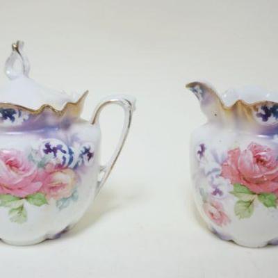 1013	RS PRUSSIA CREAMER & SUGAR, APPROXMATELY 5 1/2 IN HIGH
