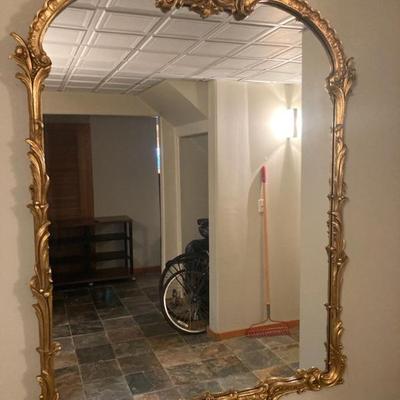 Gold Gilded Mirror by Decorative Arts Studio