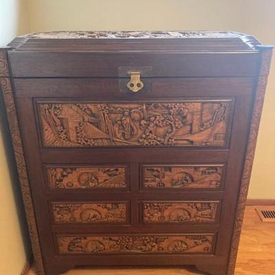 Chinese Carved Cabinet