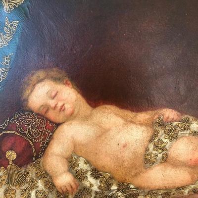 Diana Mendoza Antique Painting- signed by Artist