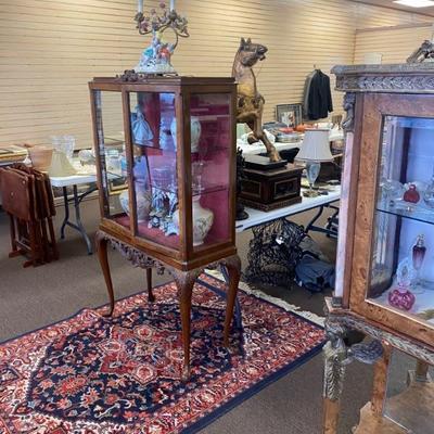VERY NICE FRENCH ANTIQUE GLASS CHINA CABINETS