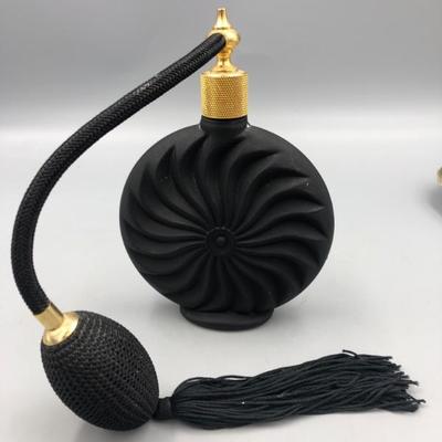 Very nice antique black perfume bottle