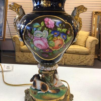 Lovely antiqus painted lamps