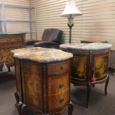 Beautiful French Antique Marble Dressers