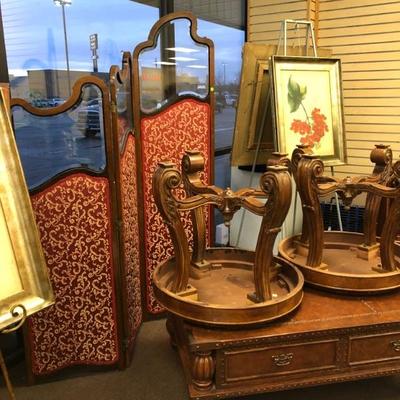 Pretty Antique Dressing Screen
