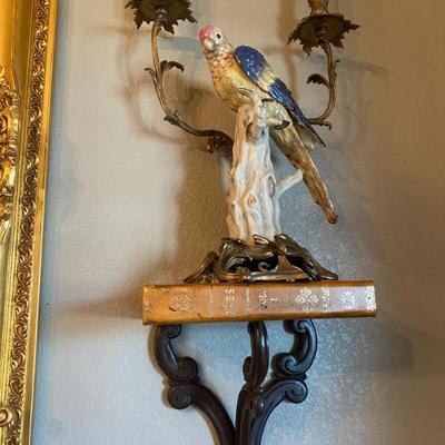 Very Nice Antique BIrd figures Candle holders
