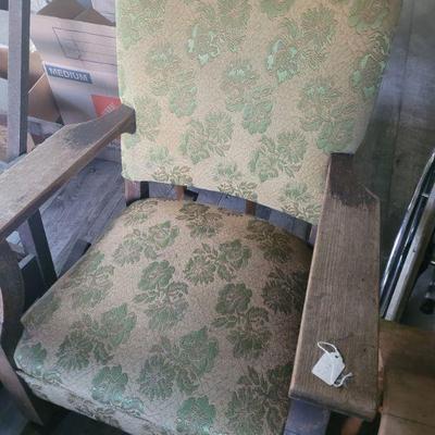 another older fabric covered chair