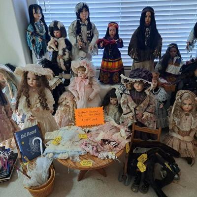 Large porcelain dolls now $75.00 each