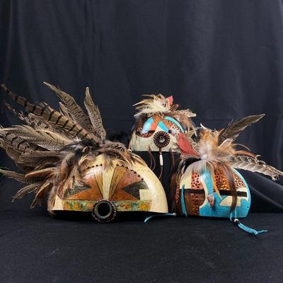 Hand Painted Gourd Art by Artist Kathy Neve