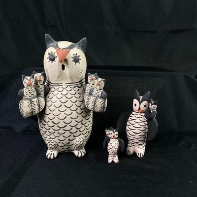 Cochiti Storytelling Owls by Seferina Ortiz & Dorothy Herrera
